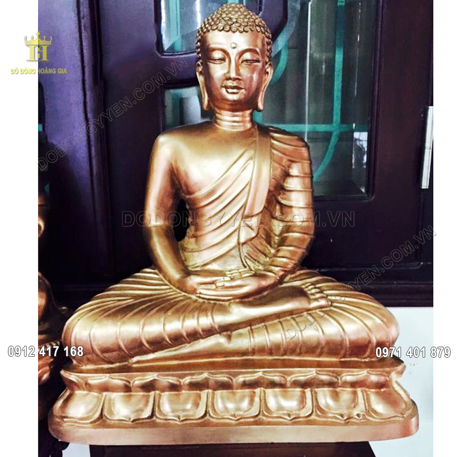 Đ&uacute;c tượng đồng Phật Th&iacute;ch Ca M&acirc;u Ni mẫu Th&aacute;i Lan